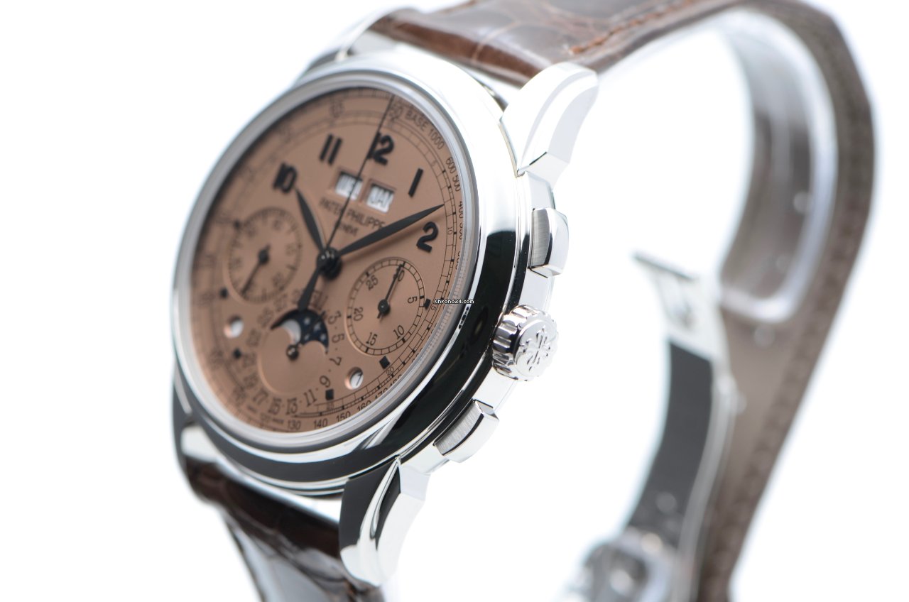 IMG_9081 Patek Philippe Perpetual Calendar Chronograph Mens watch Unisex Manual winding Platinum 5270P-001 Replica 4