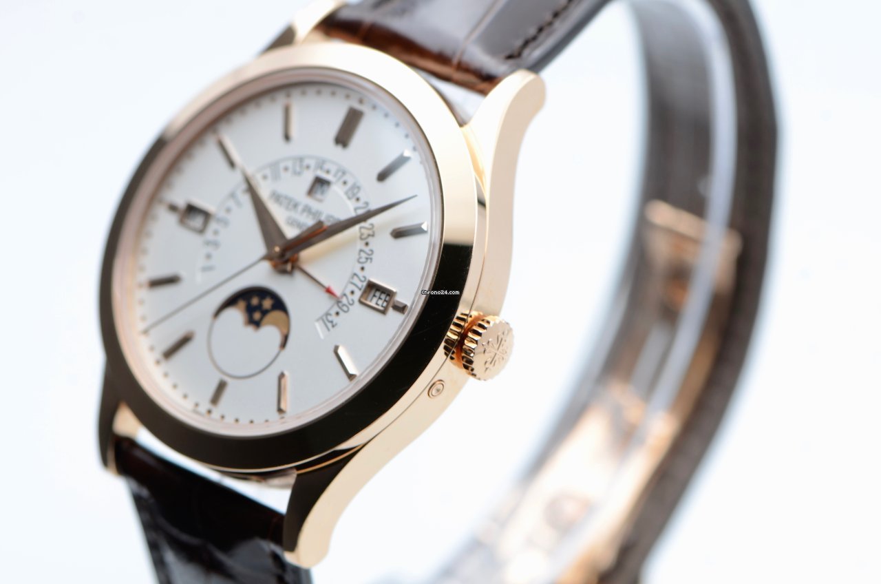 IMG_9081 Patek Philippe Perpetual Calendar Mens watch Unisex Automatic Rose gold 5496R-001 Replica 4