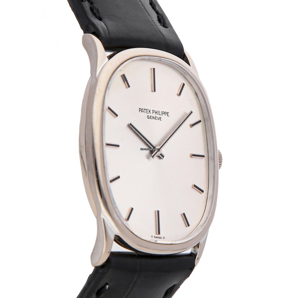 Patek Philippe Golden Ellipse Womens watch Manual winding White gold 3846G Replica 4