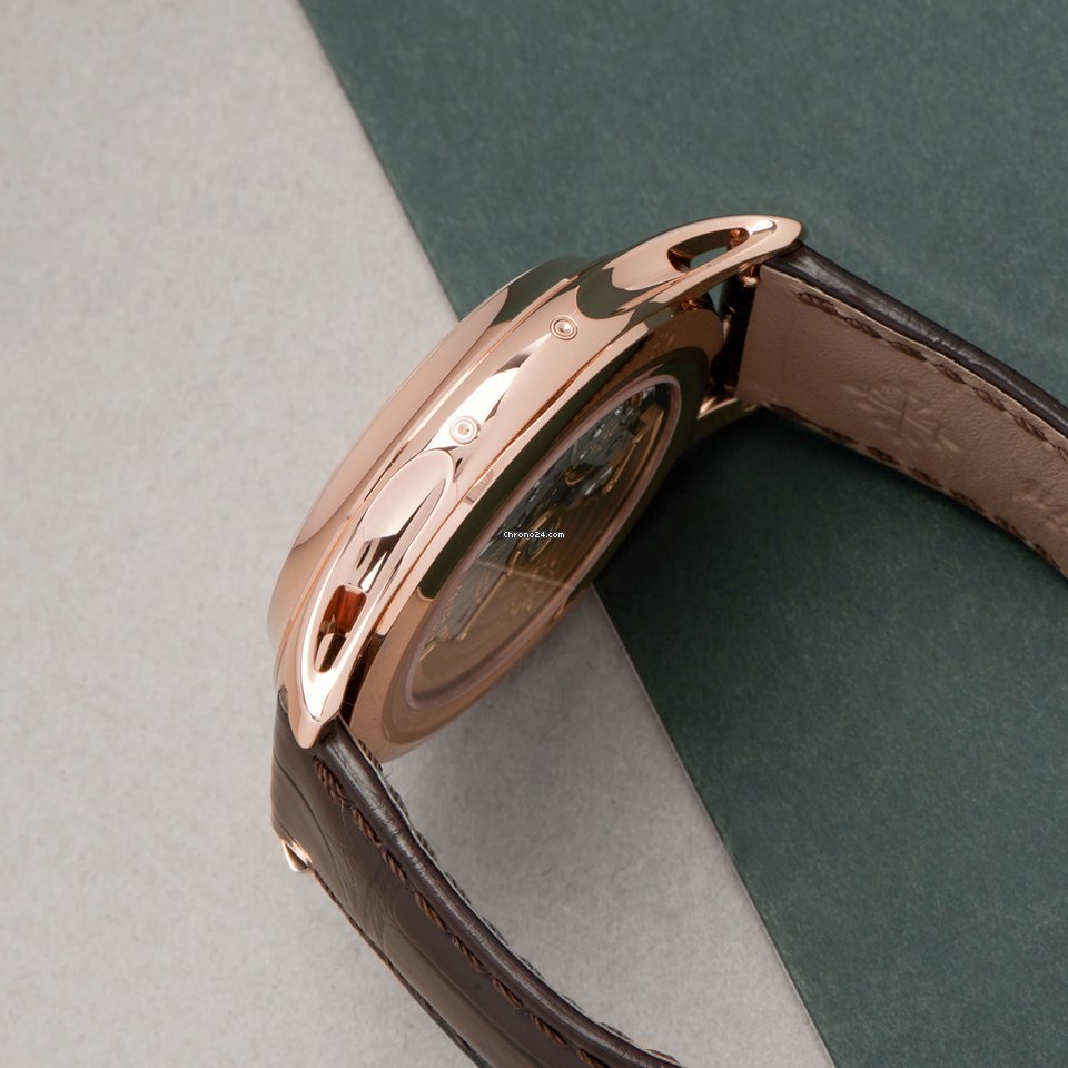 IMG_9081 Patek Philippe Annual Calendar Mens watch Unisex Automatic Rose gold 5205R Replica 4