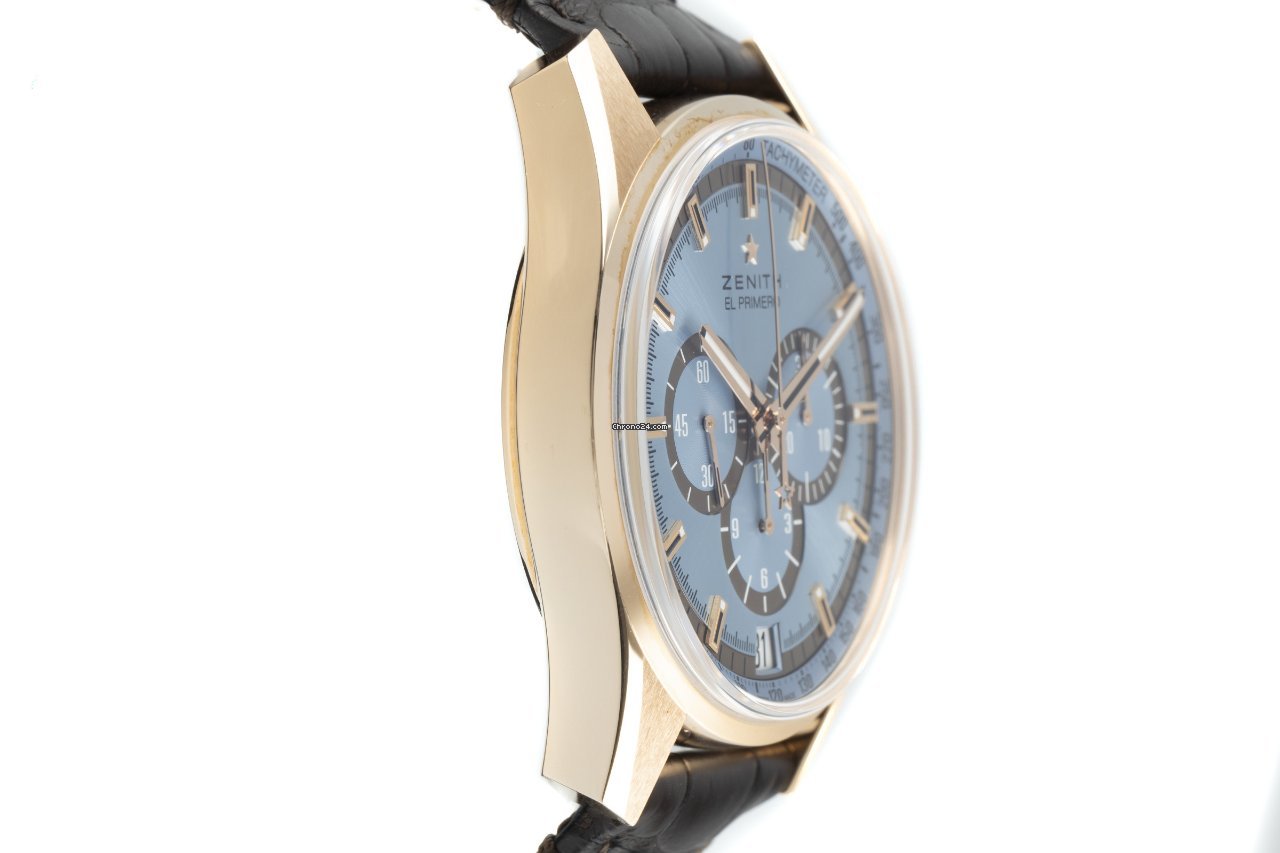 IMG_9081 Zenith El Primero Chronograph Mens watch Unisex Automatic Red gold 18.2045.400 Replica 4