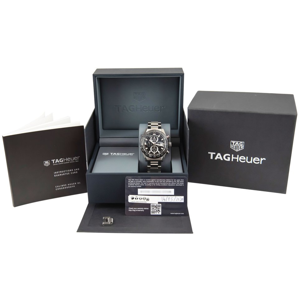 TAG Heuer Carrera Calibre HEUER 01 Mens watch Unisex Automatic Steel CAR201Z.BA0714 Replica 4