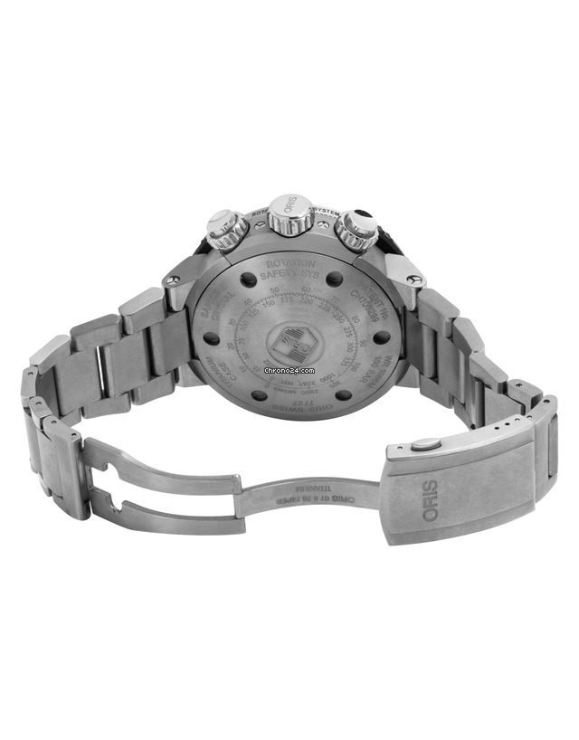 IMG_9081 Oris ProDiver Chronograph Mens watch Unisex Automatic Titanium 01 774 7727 7154-SET Replica 4