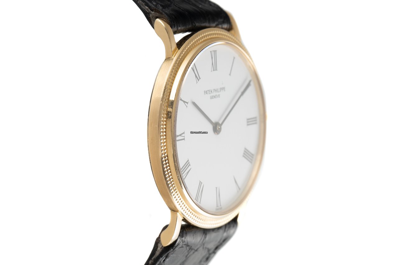 IMG_9081 Patek Philippe Calatrava Mens watch Unisex Quartz Yellow gold 3744 Replica 4