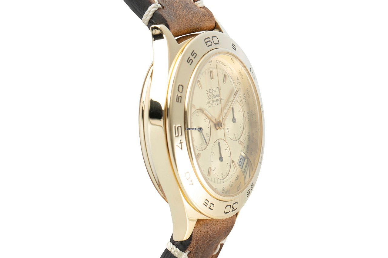 IMG_9081 Zenith El Primero Mens watch Unisex Automatic Yellow gold 06-0060-400 Replica 4