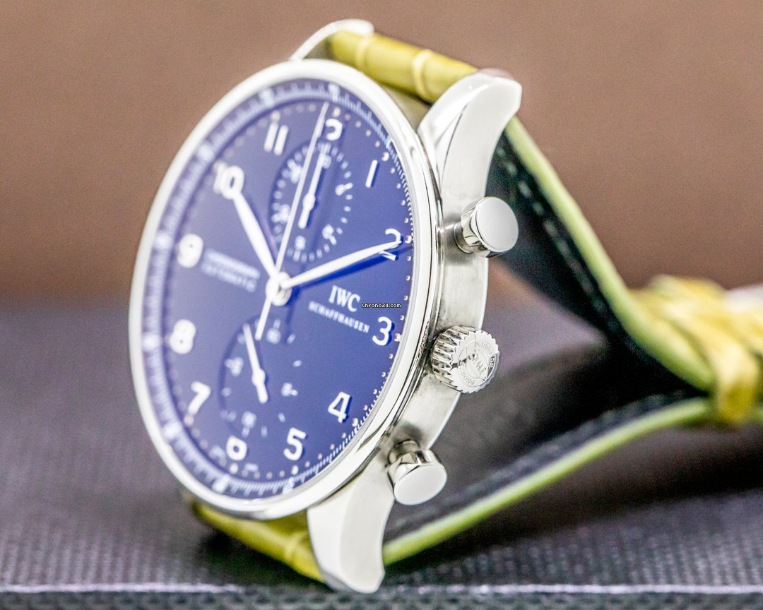IWC Portuguese Chronograph Mens watch Unisex Automatic Steel IW371609 Replica 4