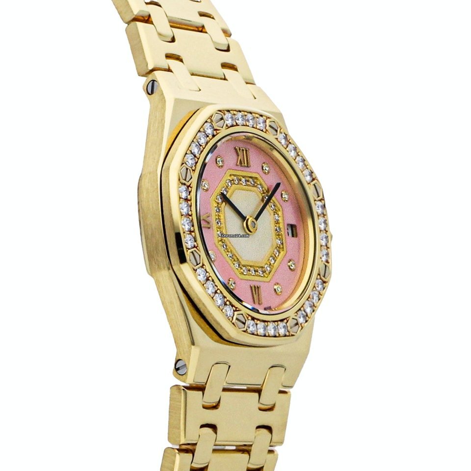 Audemars Piguet Royal Oak Womens watch Quartz Yellow gold 67371BA.ZZ.1120BA.01 Replica 4