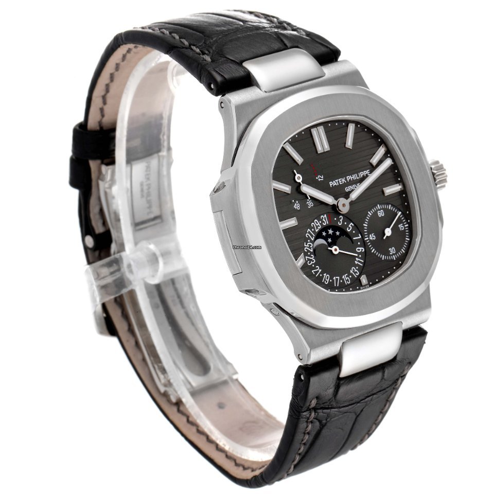Patek Philippe Nautilus Mens watch Unisex Automatic White gold 5712G 001 Replica 4