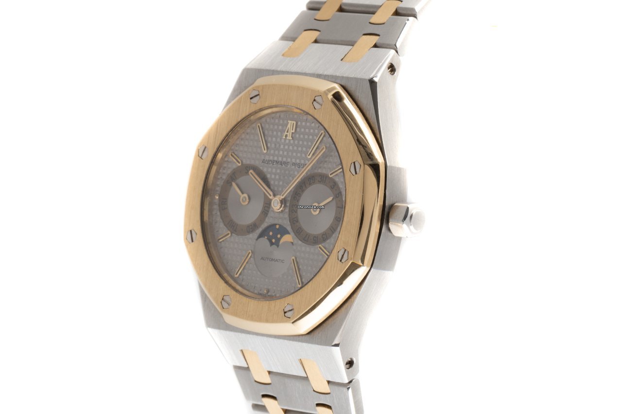 Audemars Piguet Royal Oak Day-Date Mens watch Unisex Automatic Gold Steel 25594SA Replica 4