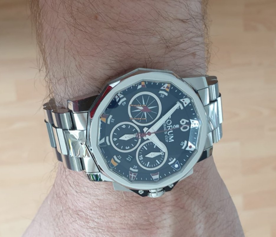 Corum Admirals Cup Challenger Mens watch Unisex Automatic Steel 753.691.20 F371 AA92 Replica 4