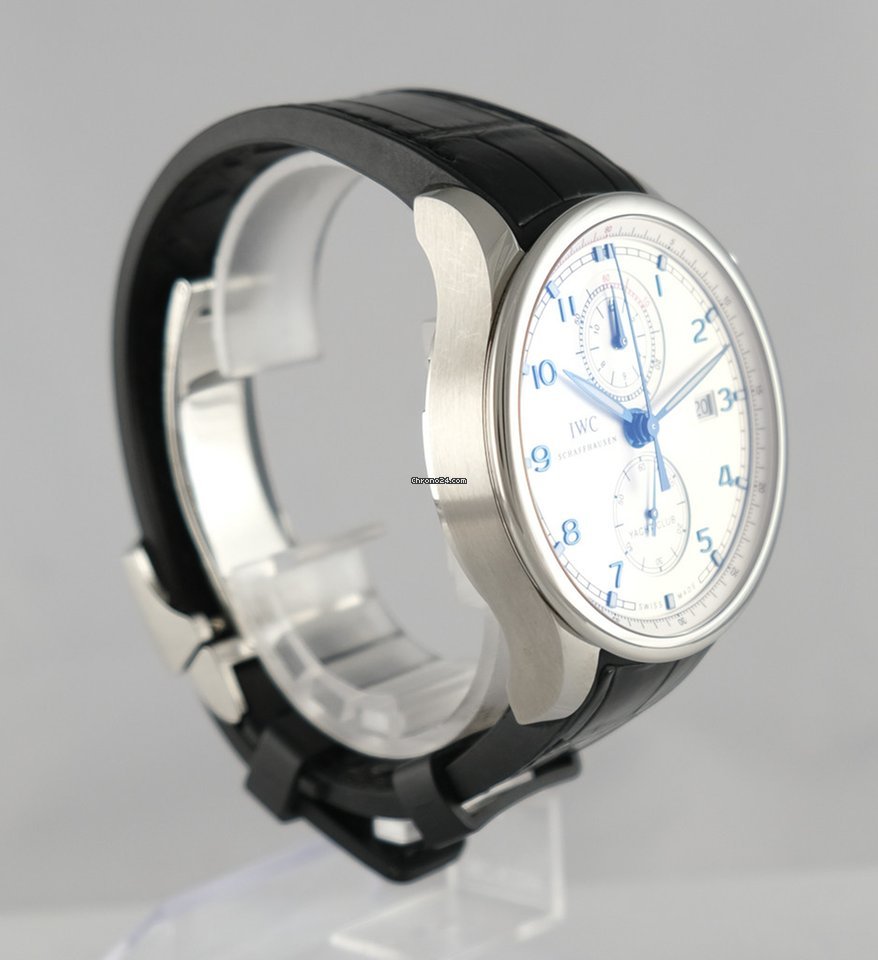 IMG_9081 IWC Portuguese Yacht Club Chronograph Mens watch Unisex Automatic Steel 390216 Replica 4