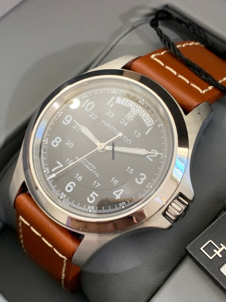 Hamilton Khaki Field King Mens watch Unisex Automatic Steel H64455533 Replica 4