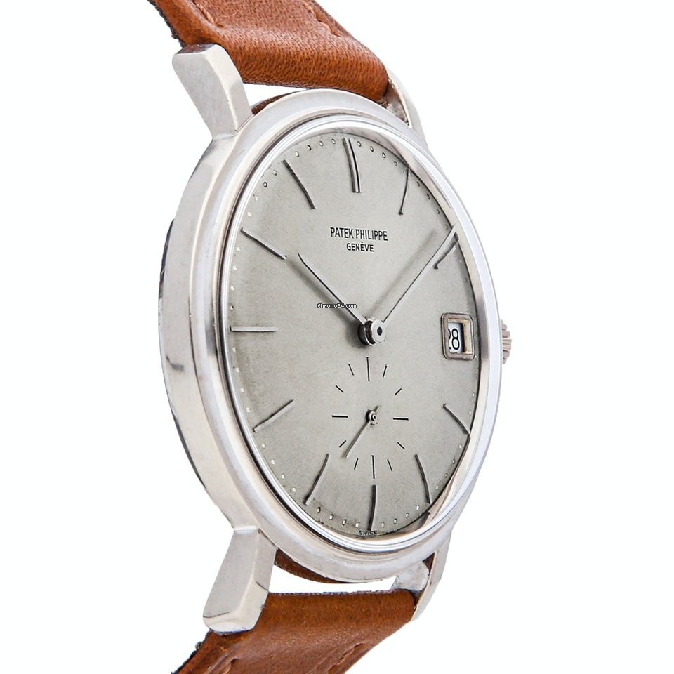 IMG_9081 Patek Philippe Calatrava Mens watch Unisex Automatic White gold 3445G-020 Replica 4