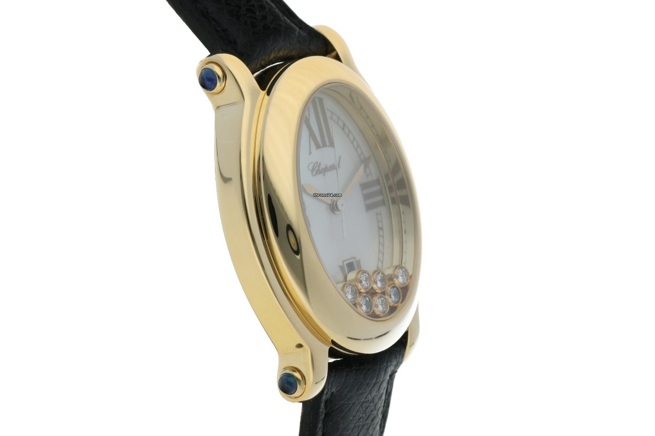 IMG_9081 Chopard Happy Sport Womens watch Quartz Yellow gold 27 7000-23 Replica 4