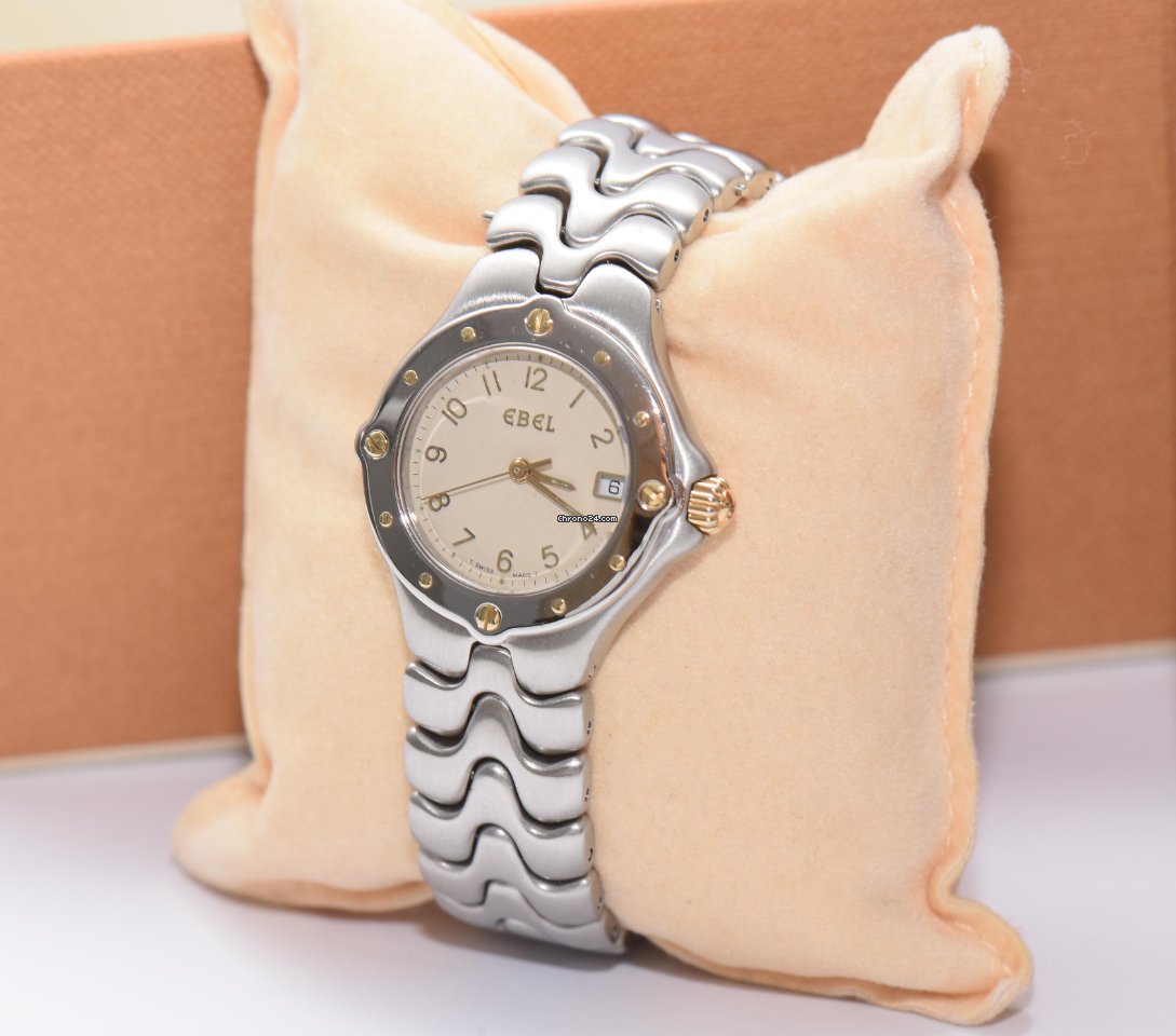 IMG_9081 Ebel Sportwave Womens watch Quartz Steel E6087621 Replica 4