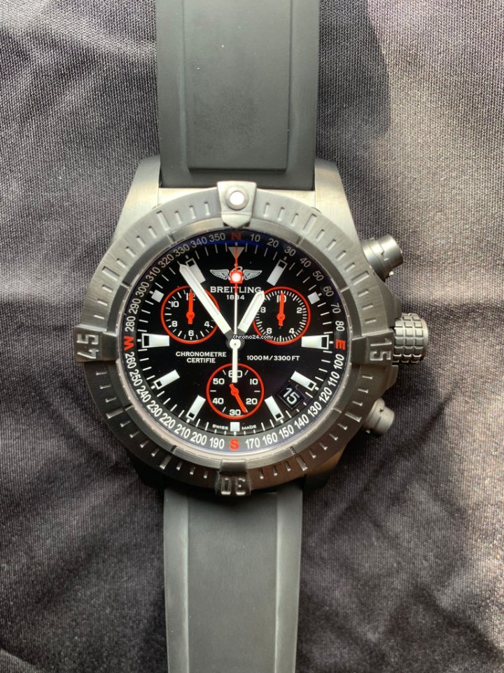 IMG_9081 Breitling Avenger Seawolf Mens watch Unisex Quartz Steel M7339010 BA03 Replica 4