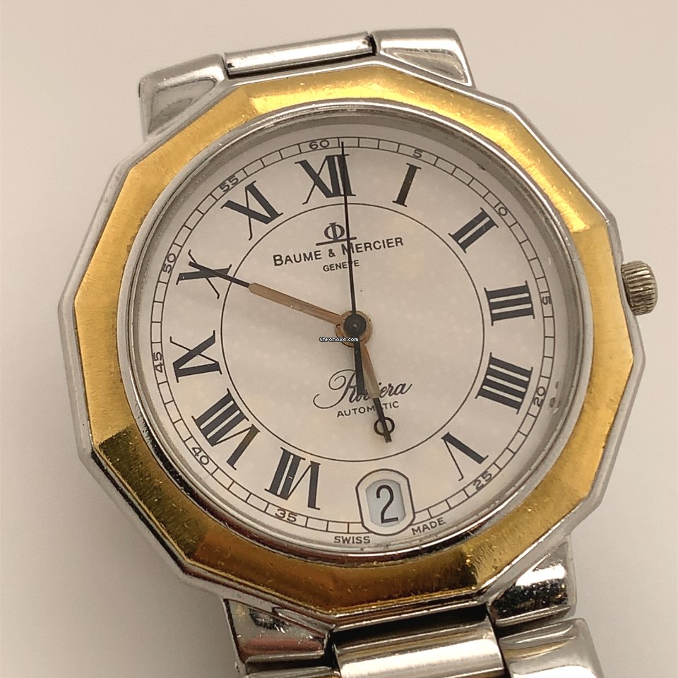 IMG_9081 Baume & Mercier Riviera Mens watch Unisex Automatic Gold Steel 3131 Replica 4