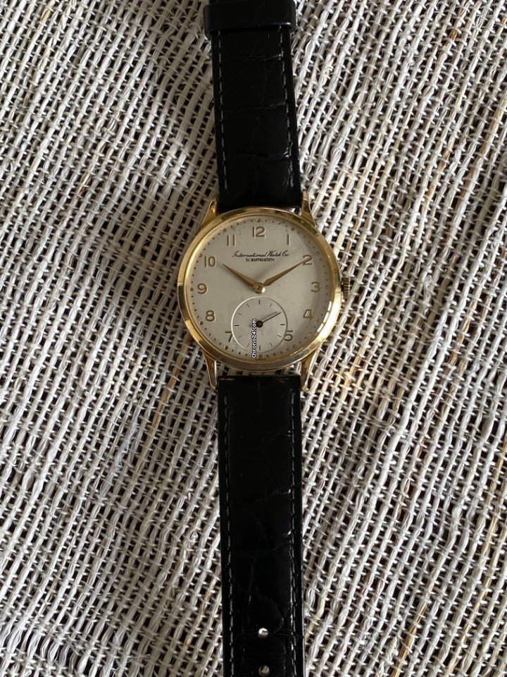 IWC Mens watch Unisex Manual winding Yellow gold 1308061 Replica 4