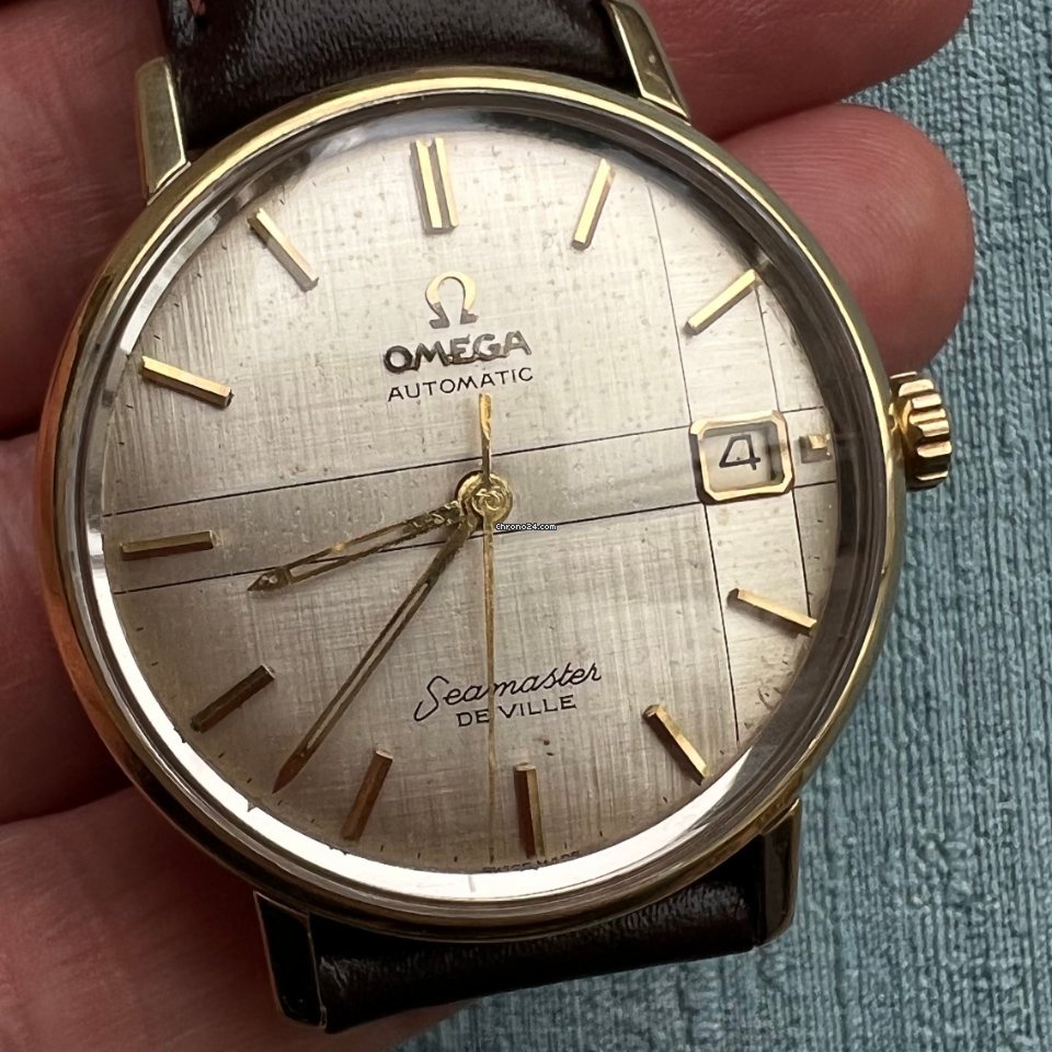 IMG_9081 Omega Seamaster DeVille Mens watch Unisex Automatic Gold Steel 14910 Replica 4