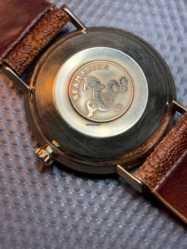 IMG_9081 Omega Seamaster Mens watch Unisex Automatic Yellow gold Vintage Replica 4