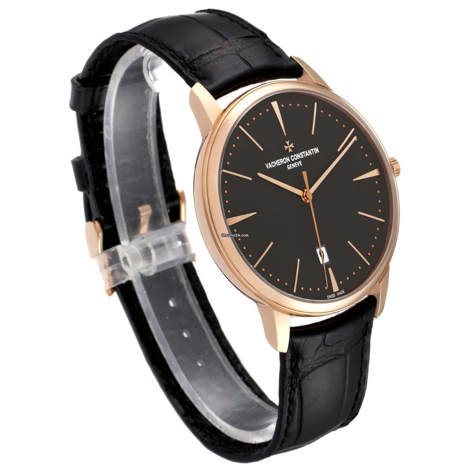 IMG_9081 Vacheron Constantin Patrimony Mens watch Unisex Automatic Rose gold 85180 000R-9166 Replica 4