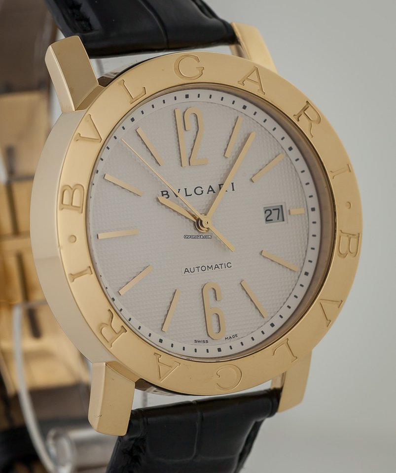 IMG_9081 Bulgari Bulgari Mens watch Unisex Automatic Yellow gold BB42GL Replica 4