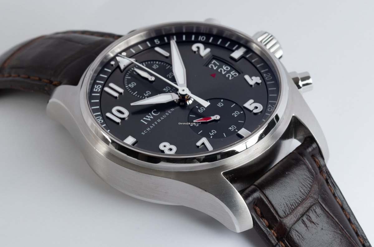 IMG_9081 IWC Pilot Spitfire Chronograph Mens watch Unisex Automatic Steel IW387802 Replica 4