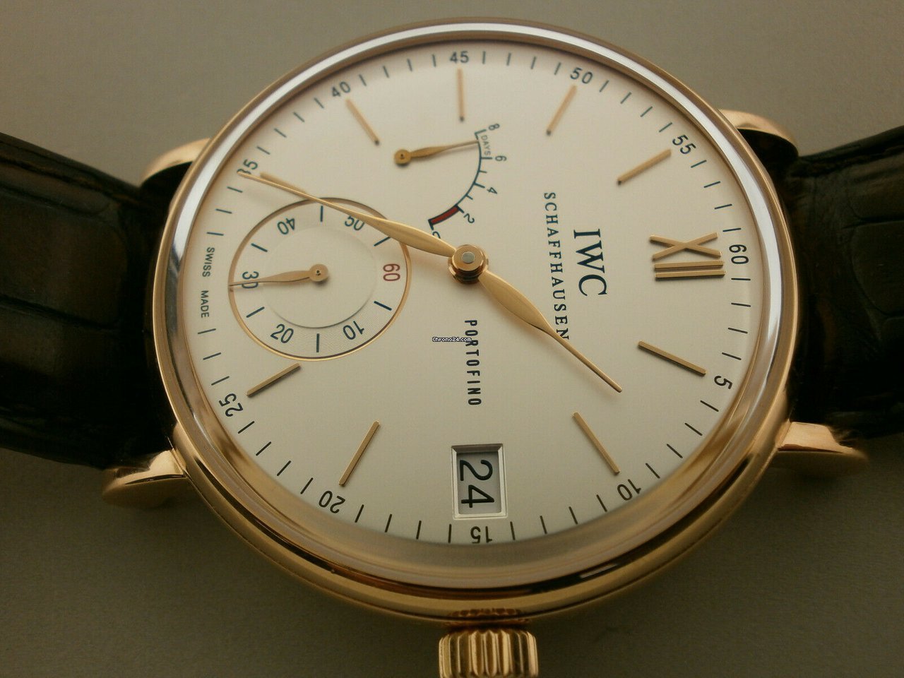 IWC Portofino Hand-Wound Automatic Rose gold 5101-07 Replica 4