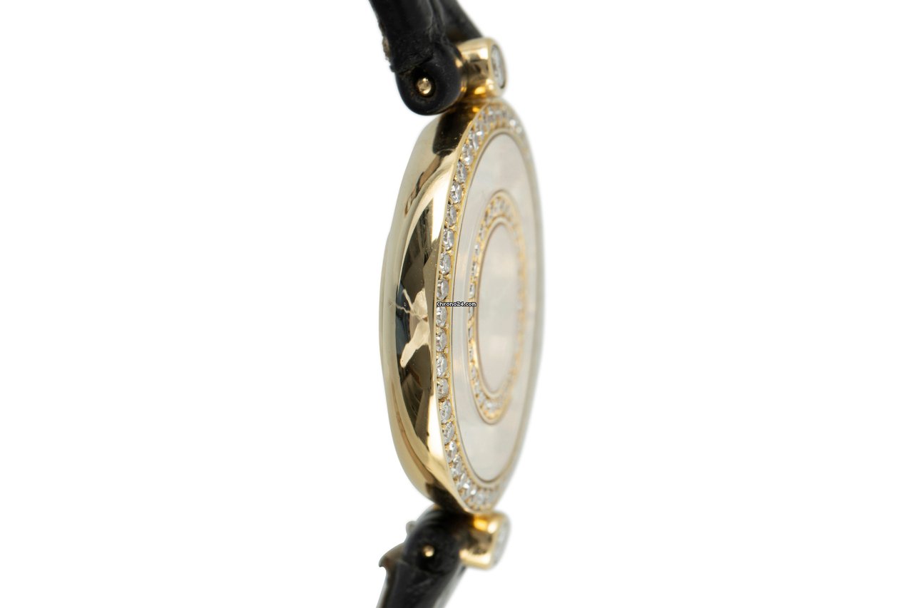 IMG_9081 Chopard Happy Diamonds Womens watch Quartz Yellow gold 20 3957-0001 Replica 4