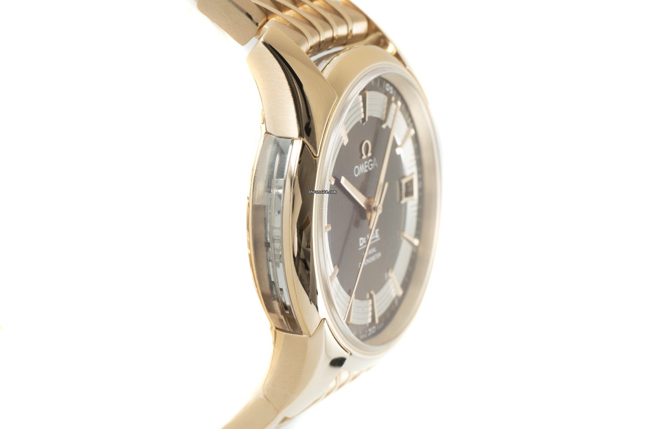 IMG_9081 Omega De Ville Hour Vision Mens watch Unisex Automatic Red gold 431.60.41.21.13.001 Replica 4