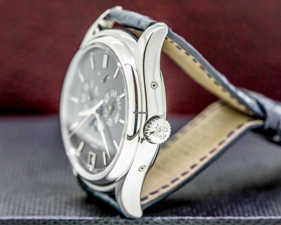 IMG_9081 Patek Philippe Annual Calendar Mens watch Unisex Automatic Platinum 5146P-001 Replica 4