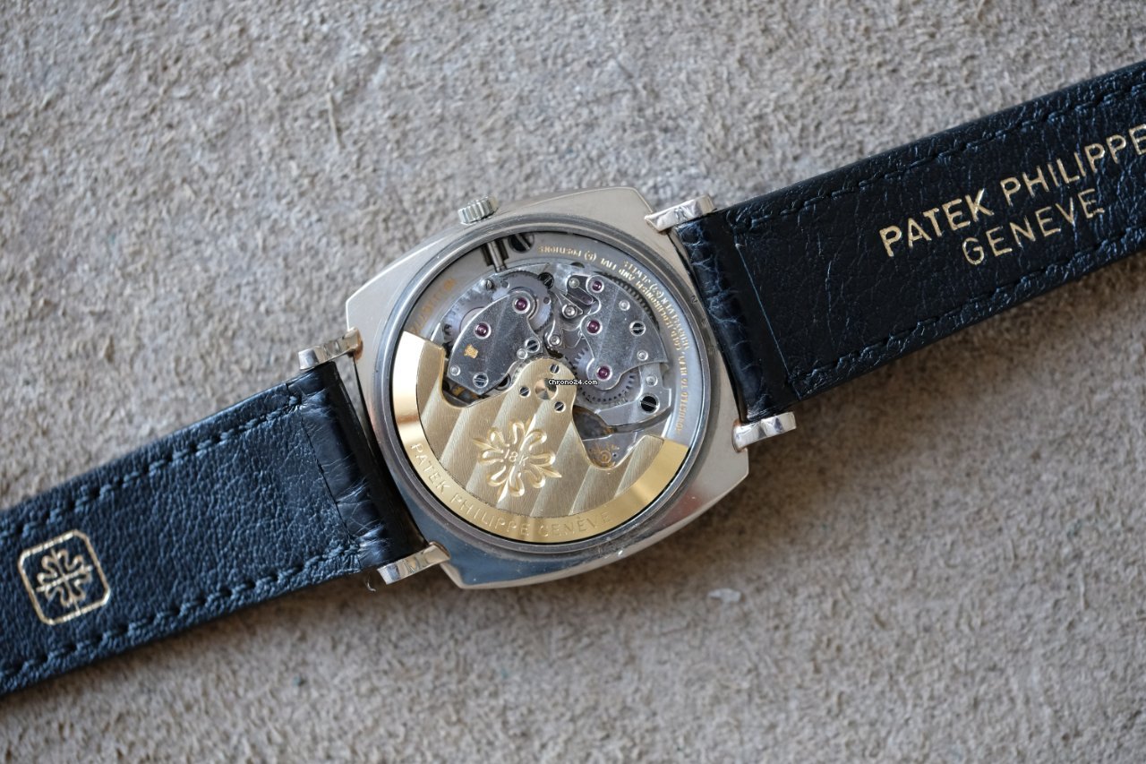 IMG_9081 Patek Philippe Calatrava Mens watch Unisex Automatic White gold 3525G Replica 4