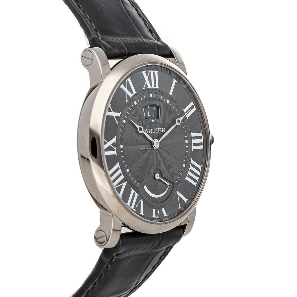 IMG_9081 Cartier Rotonde de Cartier Mens watch Unisex Manual winding White gold W1556253 Replica 4