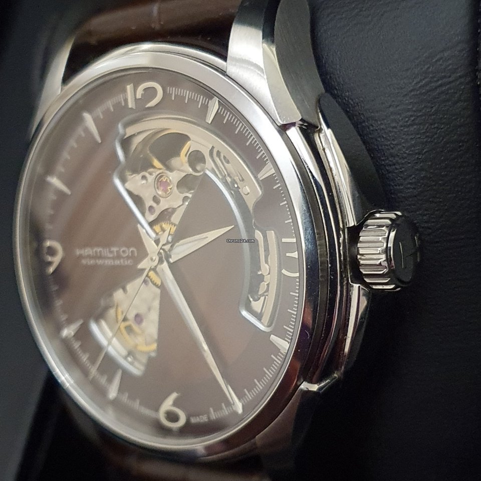 Hamilton Jazzmaster Open Heart Mens watch Unisex Automatic Steel H32565595 Replica 4
