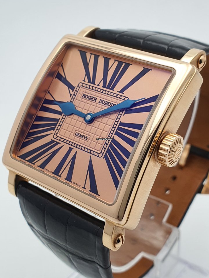 IMG_9081 Roger Dubuis Golden Square Mens watch Unisex Automatic Rose gold G37 Replica 4