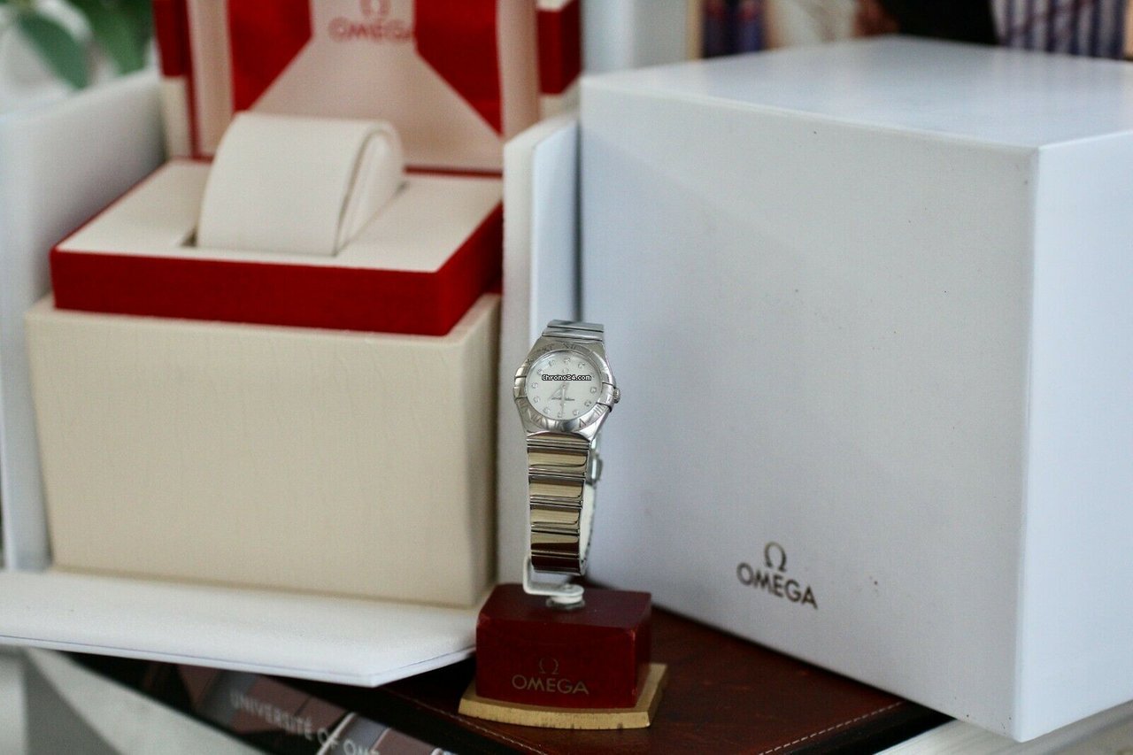 Omega Constellation Quartz Womens watch Quartz Steel 123.10.24.60.55.001 Replica 4