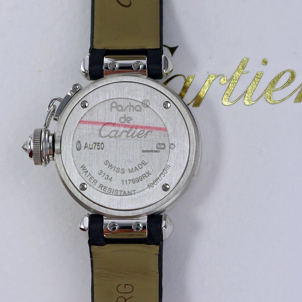 Cartier Pasha Womens watch Quartz White gold wj124027 Replica 4