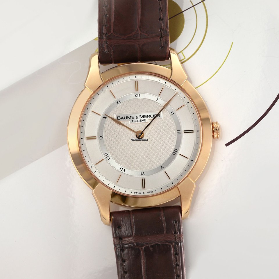 Baume & Mercier William Baume Mens watch Unisex Manual winding Rose gold m0a08794 Replica 4