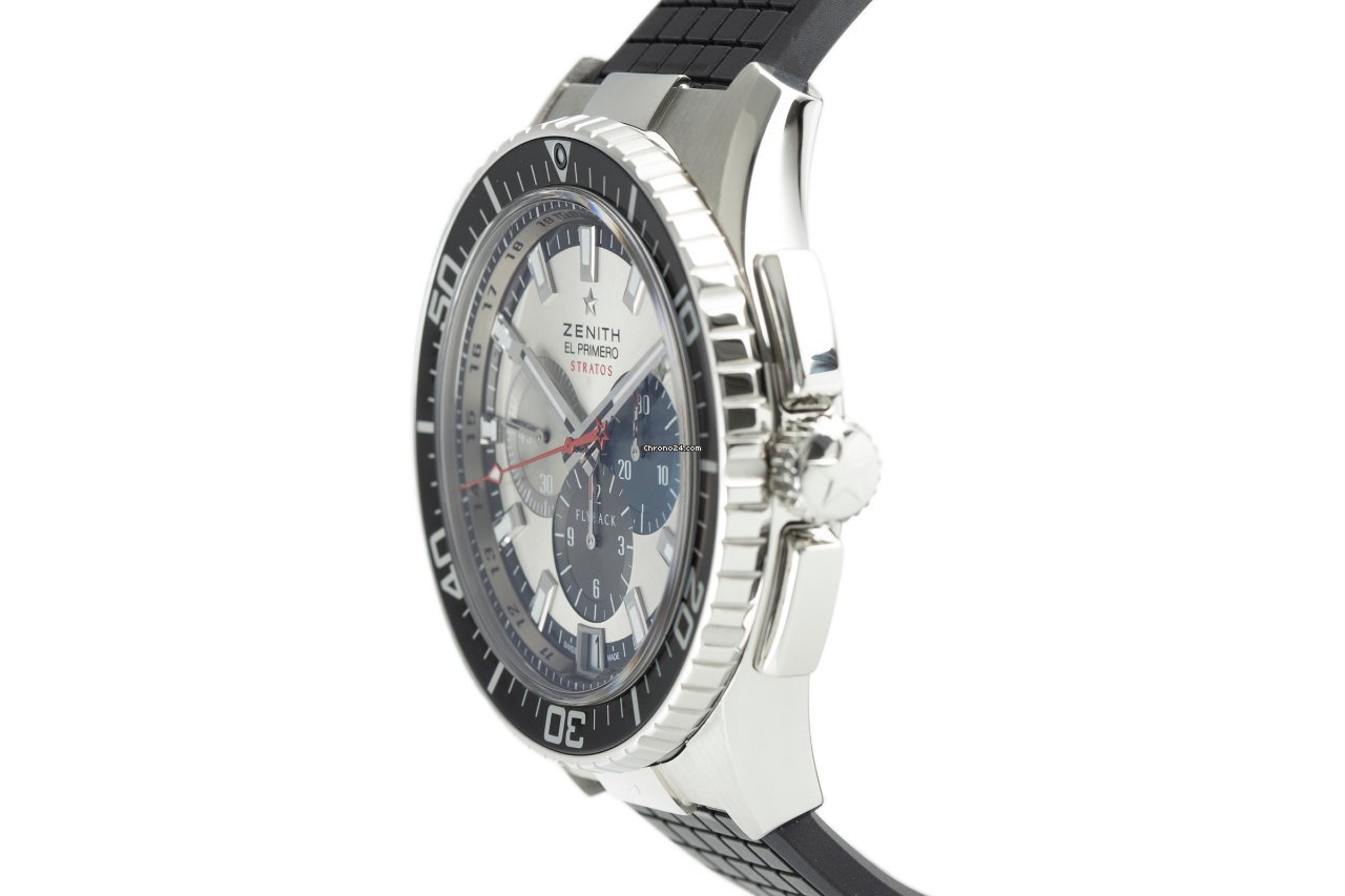 IMG_9081 Zenith El Primero Stratos Flyback Mens watch Unisex Automatic Steel 03.2066.405 Replica 4