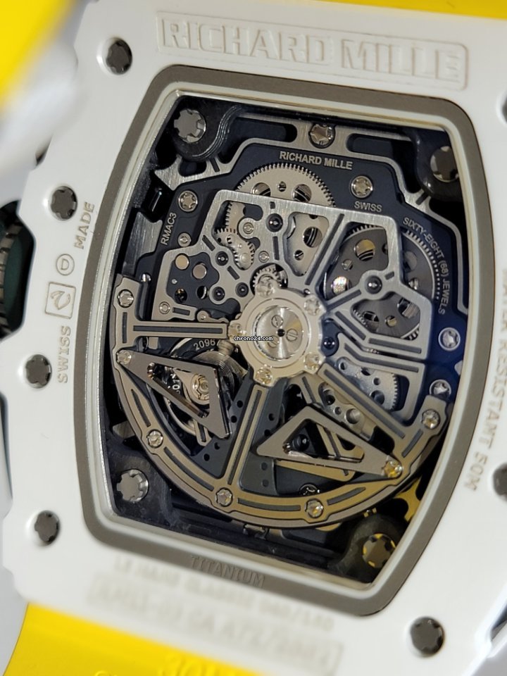 IMG_9081 Richard Mille RM 011 Mens watch Unisex Automatic Ceramic MON-01593 Replica 4