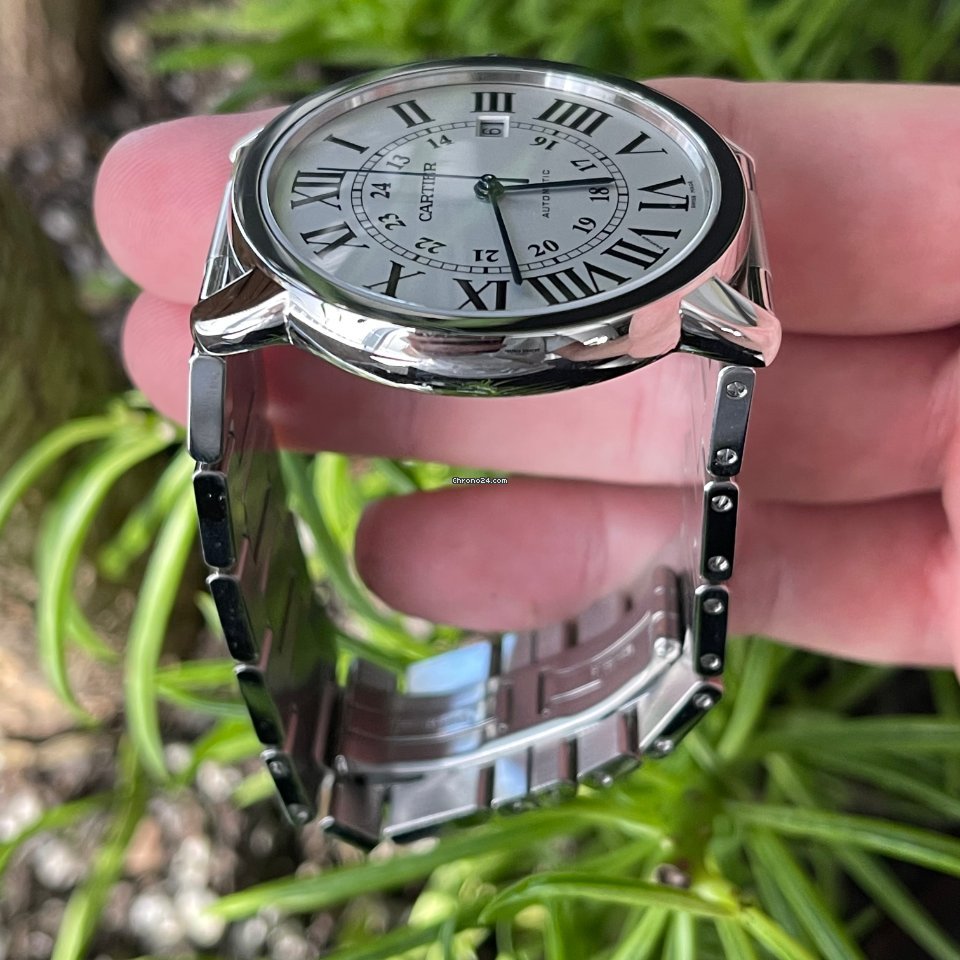 IMG_9081 Cartier Ronde Solo de Cartier Mens watch Unisex Automatic Steel W6701011 Replica 4