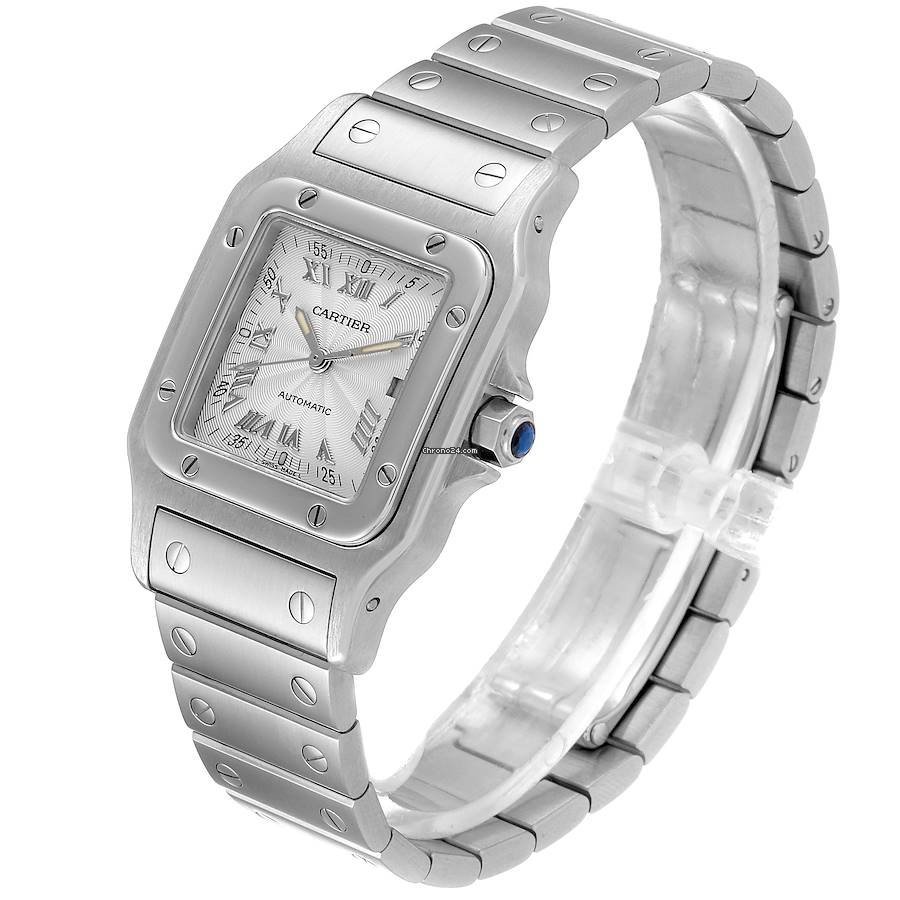 IMG_9081 Cartier Santos Galbee Mens watch Unisex Automatic Steel 2319 Replica 4