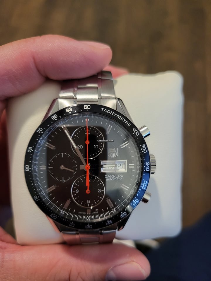 TAG Heuer Carrera Calibre 16 Mens watch Unisex Automatic Steel CV201AH.BA0725 Replica 4