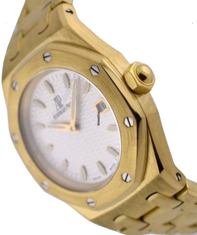 IMG_9081 Audemars Piguet Royal Oak Lady Womens watch Yellow gold 67600BA.OO.D090CR.01 Replica 4