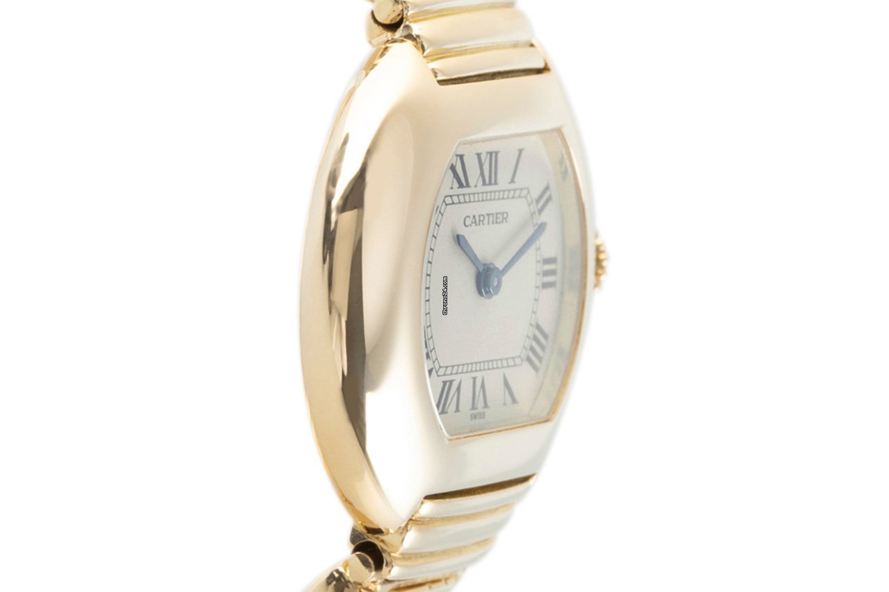 IMG_9081 Cartier Womens watch Quartz Yellow gold 0169 Replica 4