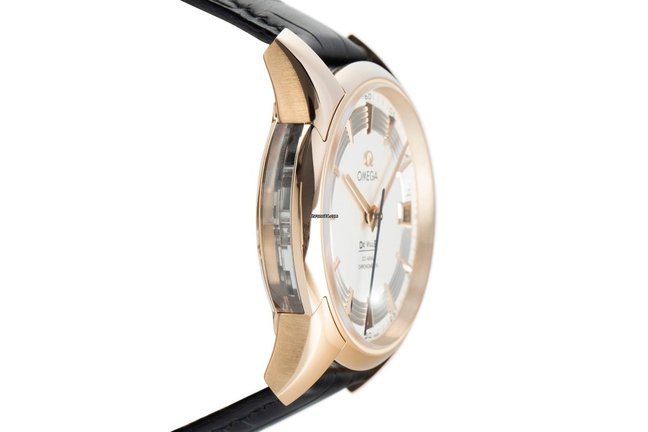 IMG_9081 Omega De Ville Hour Vision Mens watch Unisex Automatic Red gold 431.63.41.21.02.001 Replica 4