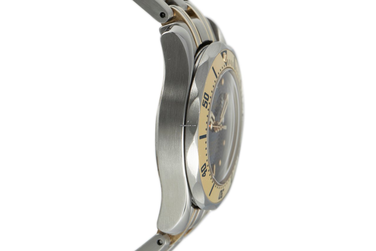 Omega Seamaster Womens watch Quartz Gold Steel 596.1503 Replica 4