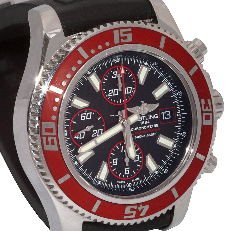 IMG_9081 Breitling Superocean Chronograph II Mens watch Unisex Automatic Steel A13341X9 Replica 4