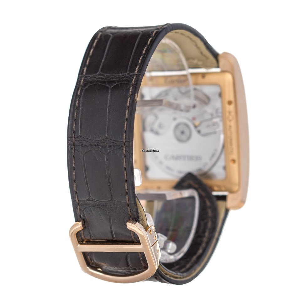 IMG_9081 Cartier Tank MC Mens watch Unisex Automatic Rose gold W5330002 3590 Replica 4