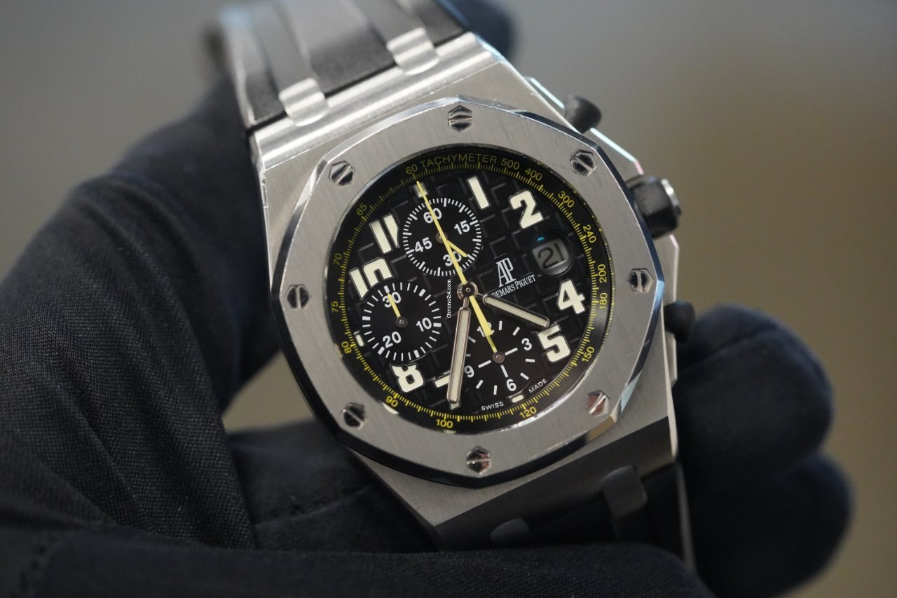 IMG_9081 Audemars Piguet Royal Oak Offshore Chronograph Mens watch Unisex Automatic Steel 26086ST.OO.D002CR.01 Replica 4